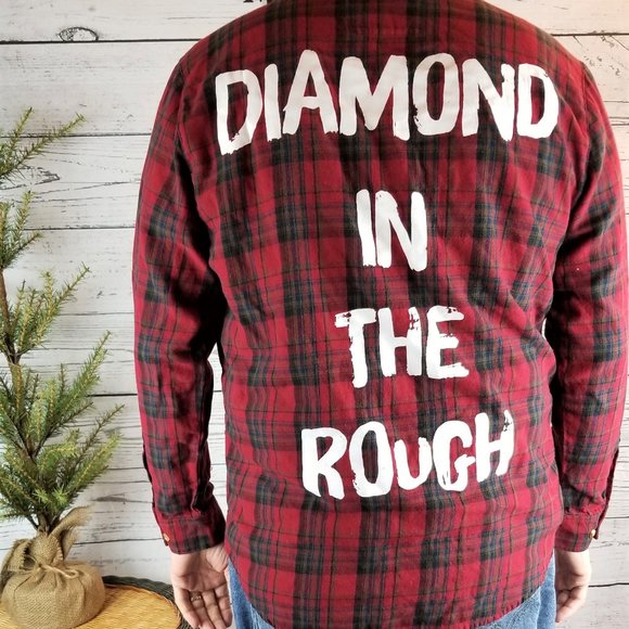 Disney Other - Diamond  Rough Cakeworthy Flannel Shirt Disney